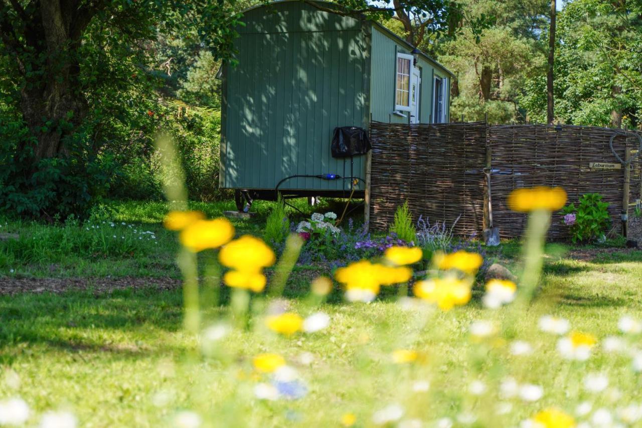 The Laburnum Retreat Shepherd Hut Private Hot Tub Upper Hulme Exterior photo